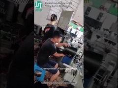 Imprimante à écran courbe imprimant la forme d'une ellipse pour un seau en plastique